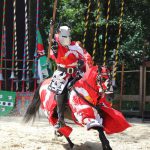 Cavalier rouge des Médiévales d'Andilly