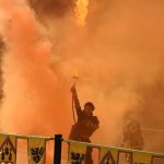 Cracheur de feu des médiévales d'Andilly (Haute Savoie)